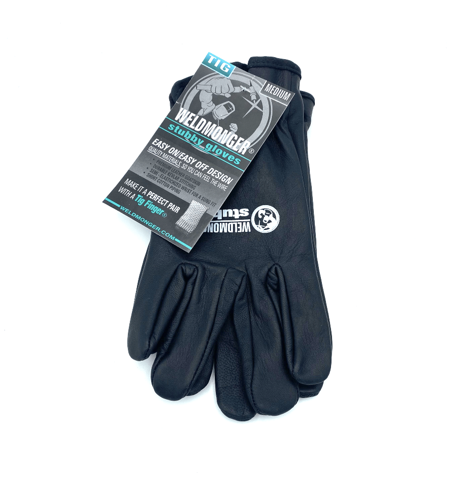 Weldmonger® TIG Welding Gloves - Black "Stubby®"