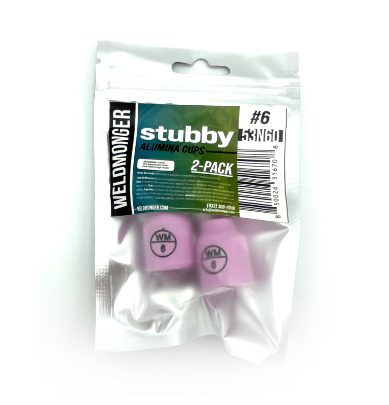 Weldmonger® Stubby Alumina Cups 2/PK