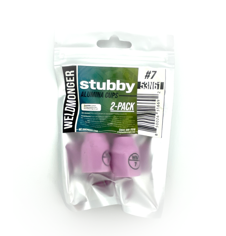 Weldmonger® Stubby Alumina Cups 2/PK