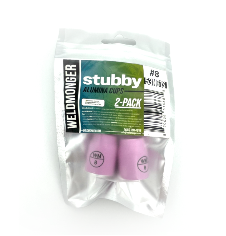 Weldmonger® Stubby Alumina Cups 2/PK
