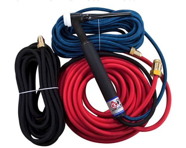 *CK Worldwide - CK510 Water Cooled TIG Torch Kit, 500A, 25', Super-Flex, CK5125SF