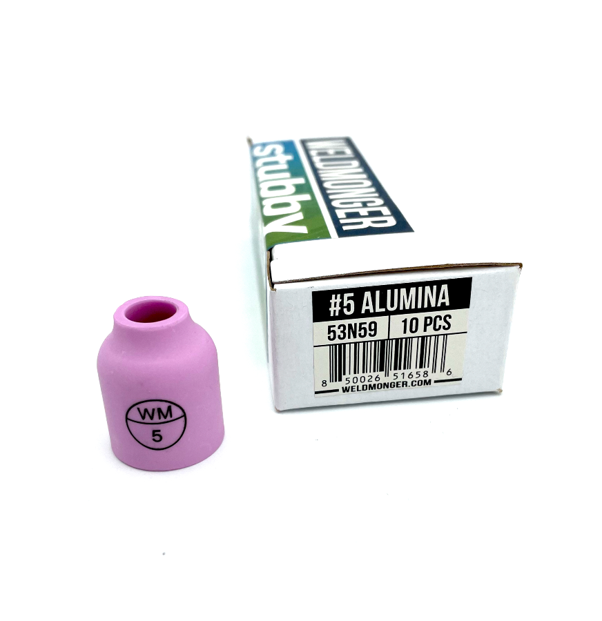 Weldmonger® Stubby Alumina Cups - Size: #5, 10/PK
