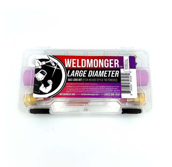 CK Worldwide / Weldmonger® Large Diameter Gas Lens Kit (for 9, 20 Styl
