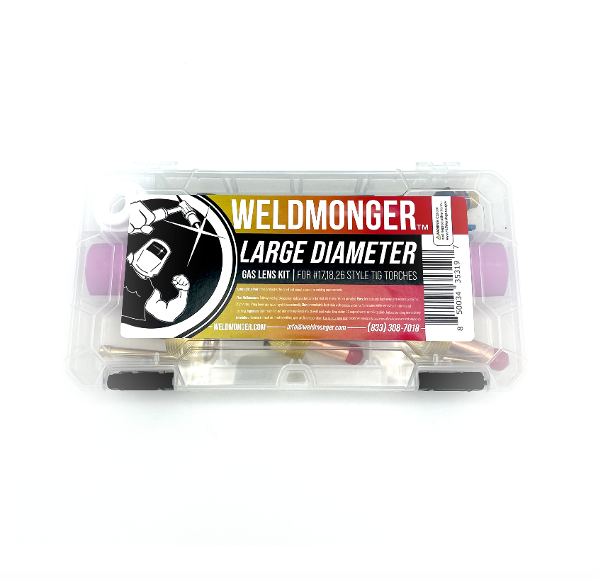 NEW! CK Worldwide / Weldmonger® Large Diameter Gas Lens Kit (for 17,18,26 Style Torches)