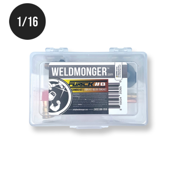 WELDMONGER® Furick #8 PRO Combo Kit, Size 1/16 - For 17,18,26