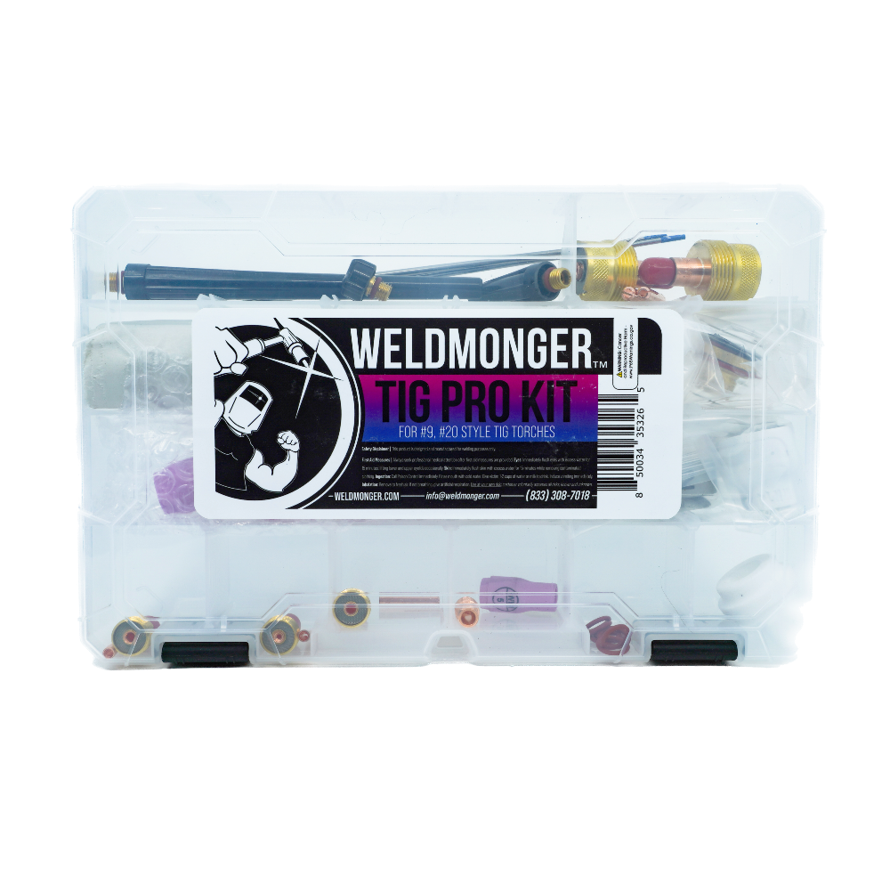 Weldmonger® TIG PRO Kit for #9 and #20 Style Torches (Furick Cup/CK Worldwide Genuine Parts)