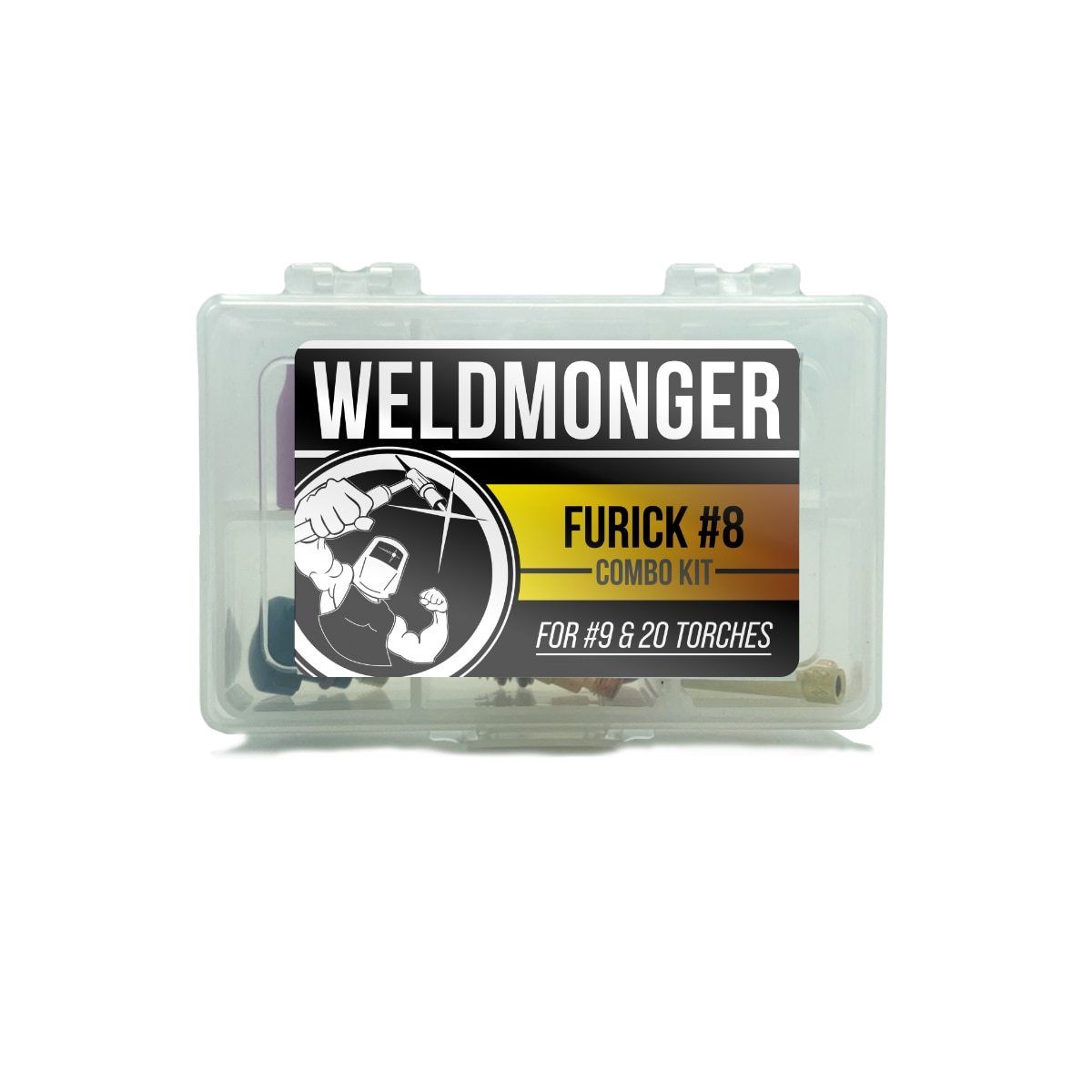 WELDMONGER® Furick #8 PRO Combo Kit, Size 3/32 - For #9 AND #20 Style Torches