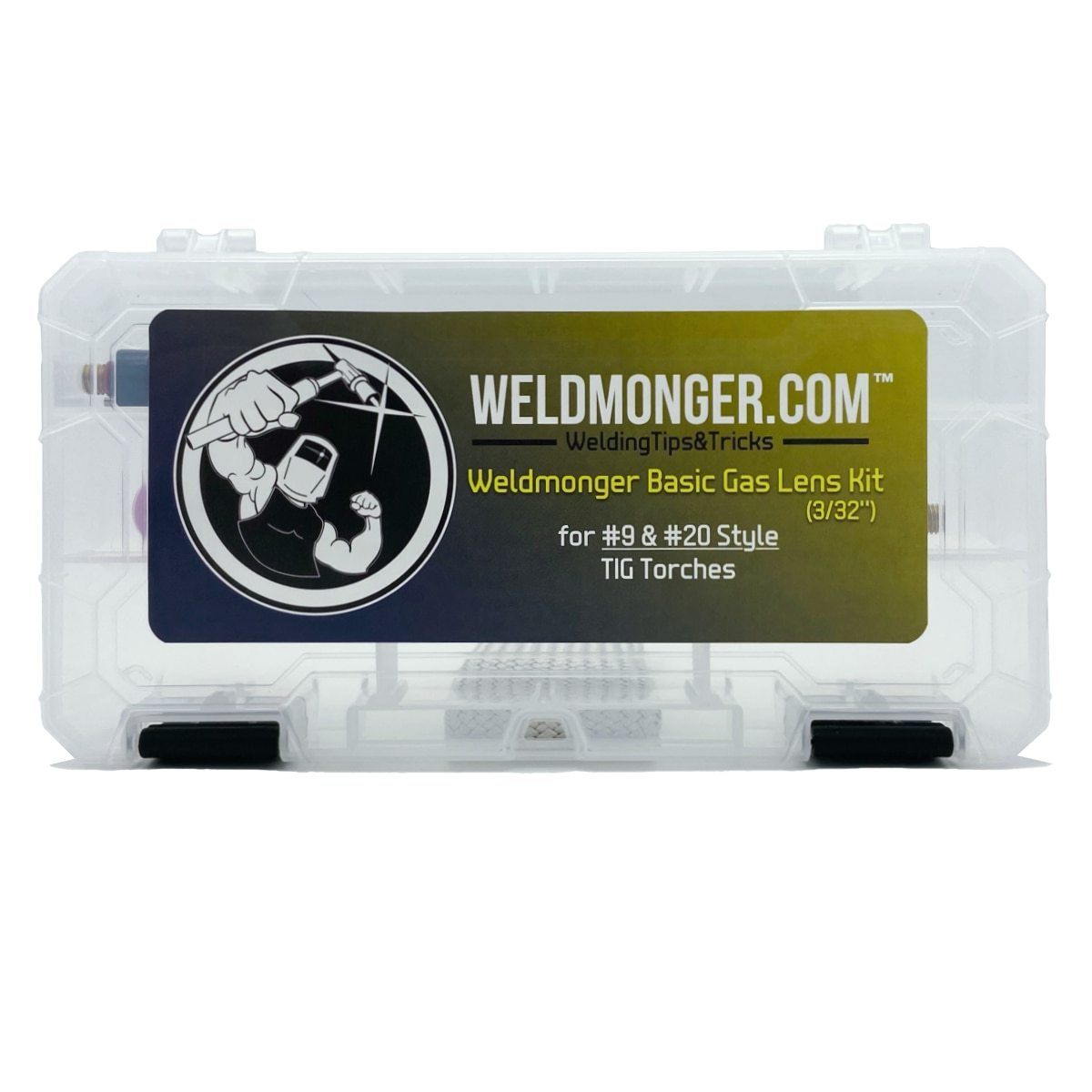 CK Worldwide / Weldmonger® Basic 3/32'' (2.4mm) #9/20 Gas Lens Kit