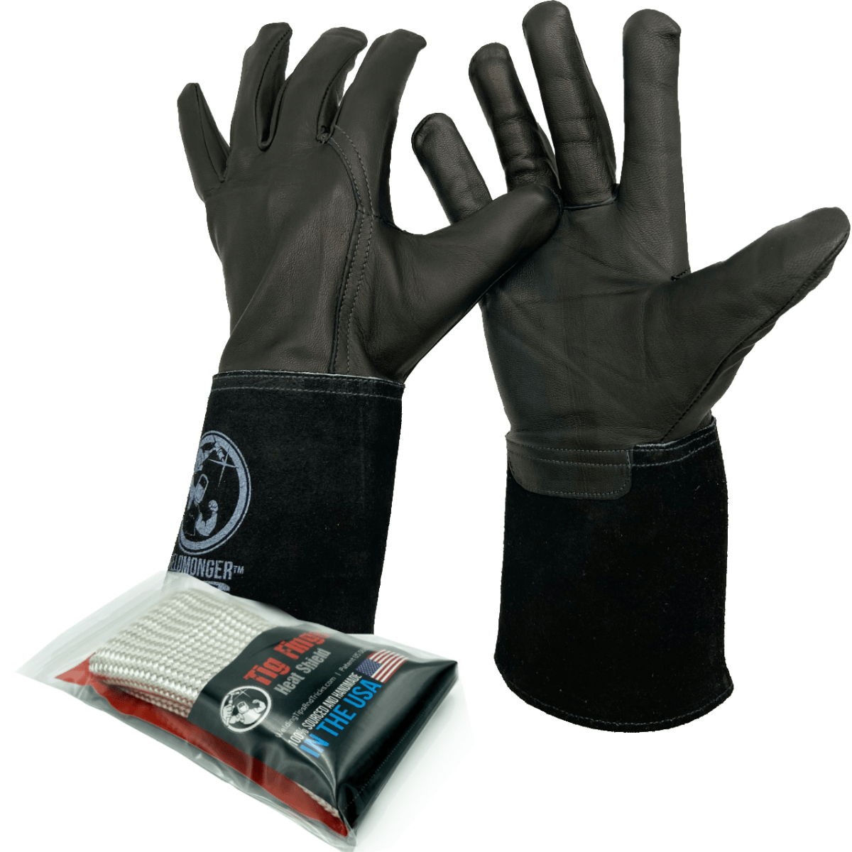 Weldmonger® TIG Glove & TIG Finger® Bundle (Black)