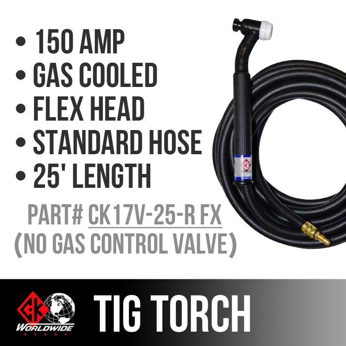 * CK Worldwide TIG Torch - CK17V-25-R FX-Weldmonger Store (USA)