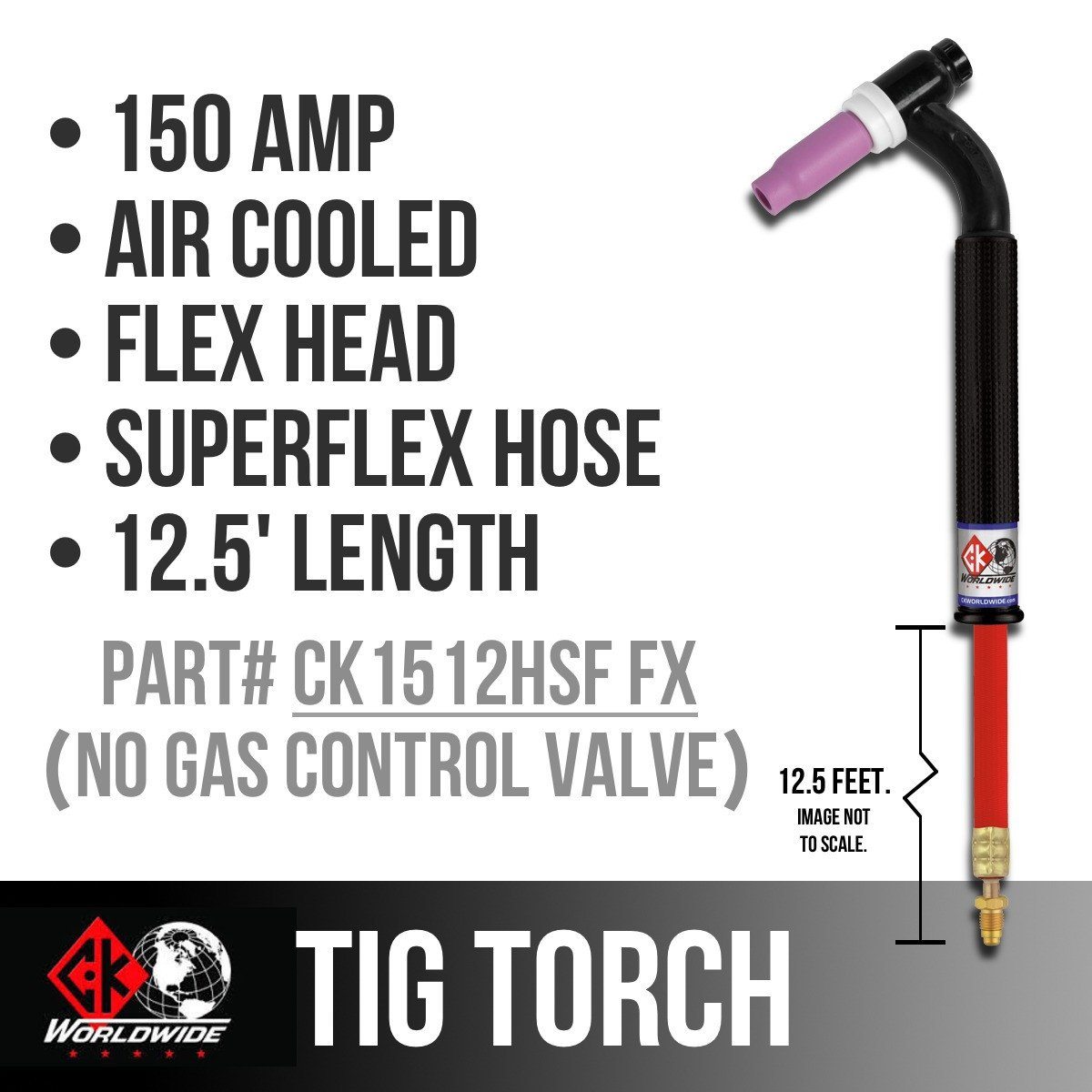 * CK Worldwide TIG Torch - CK-1512HSF FX-Weldmonger Store (USA)