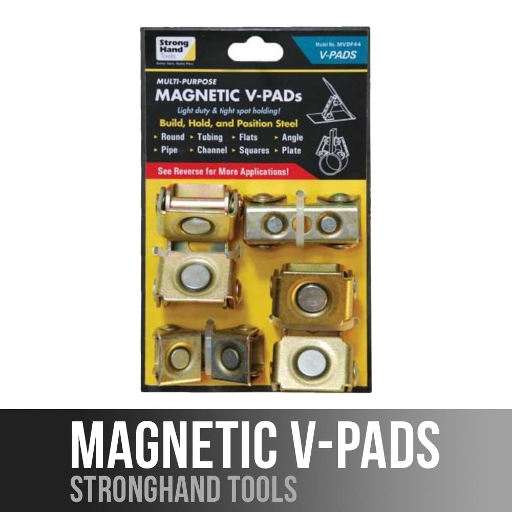 Stronghand Tools Magnetic Maghold V-Pads (4 pack) Small + Medium