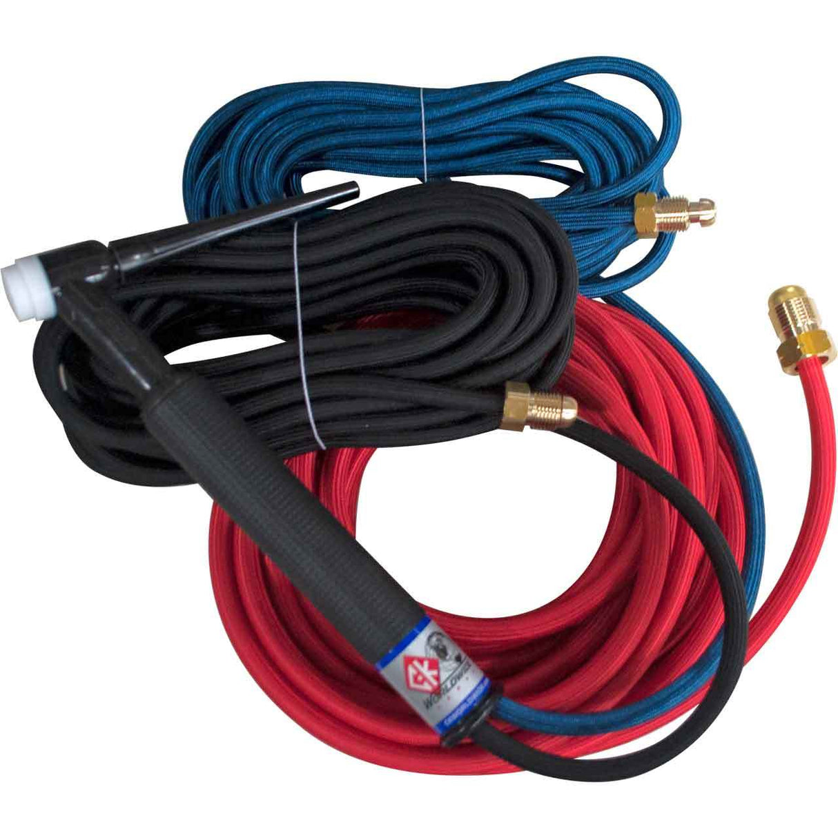 CK Worldwide TIG Torch #18 - Water Cooled TIG Torch Kit, Flex, 350A, 3-Pc, W/ 12.5ft Super Flex Cable