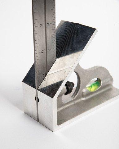 LaGesse Products - LaSquare™ | 12" Combination Square - Stainless Steel Blade, Aluminum Square Head (LAS-12S)